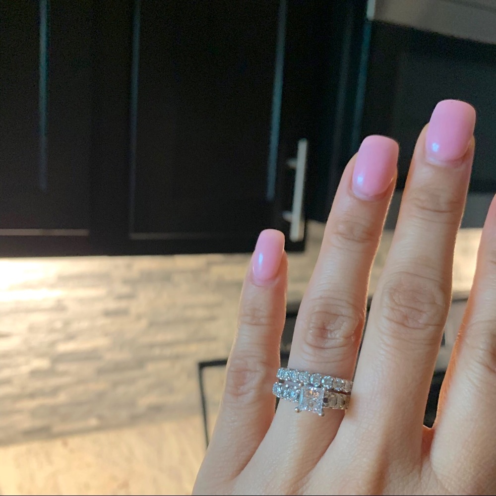 SOLD Diamond Engagement / Wedding set - Picture 7 of 9